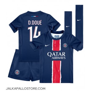 Paris Saint-Germain Desire Doue #14 Kotipaita Lapsille 2024-25 Lyhythihainen (+ shortsit)